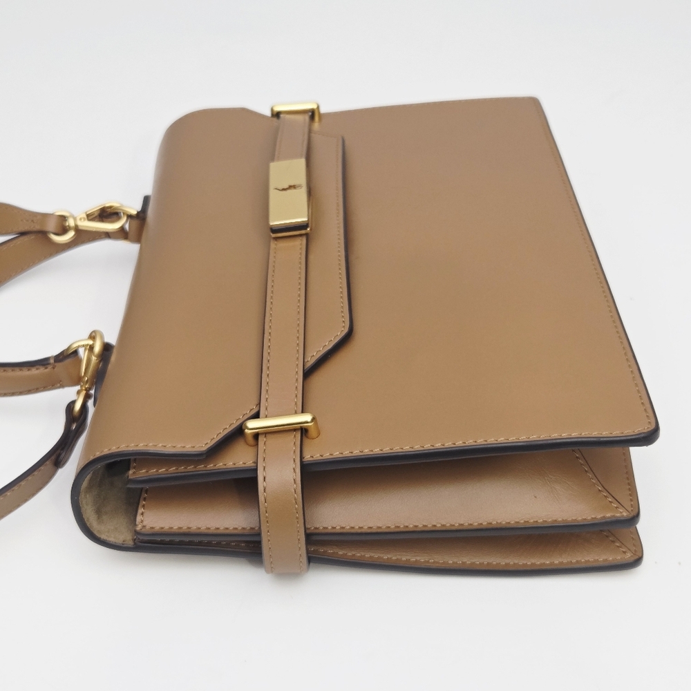 RALPH LAUREN POLO ID LEATHER SATCHEL BAG - Picture 10 of 16
